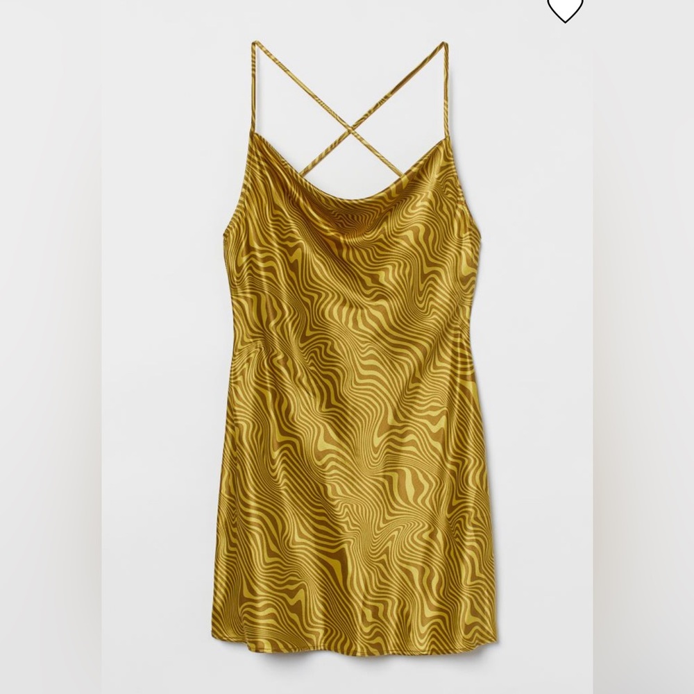H&M Gold Satin dress